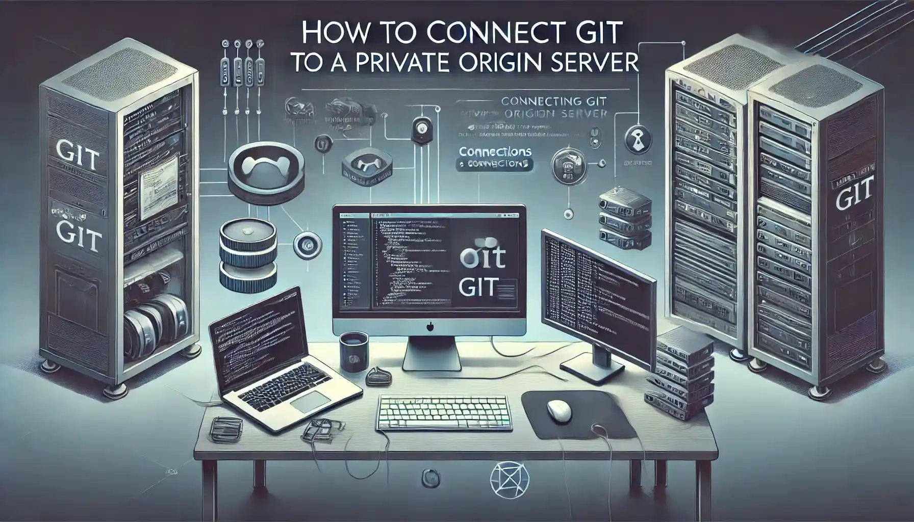 How to connect git to a private origin server.